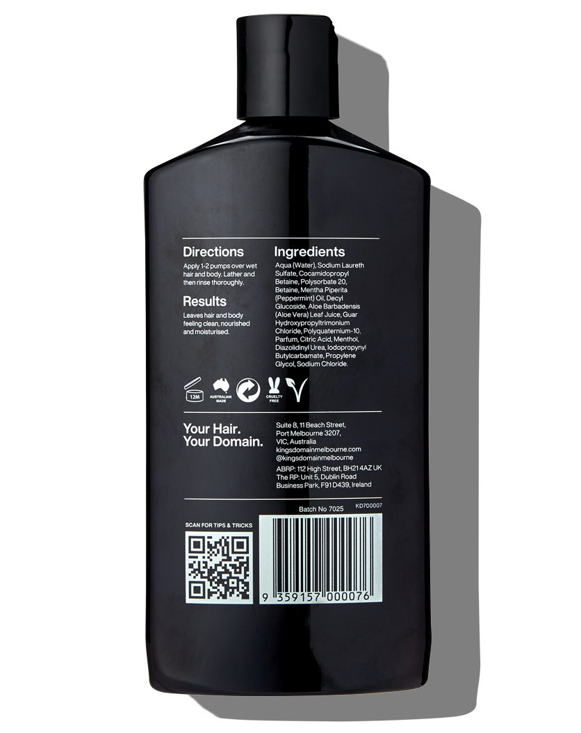 3 in 1 Shampoo, Conditioner + Body Wash