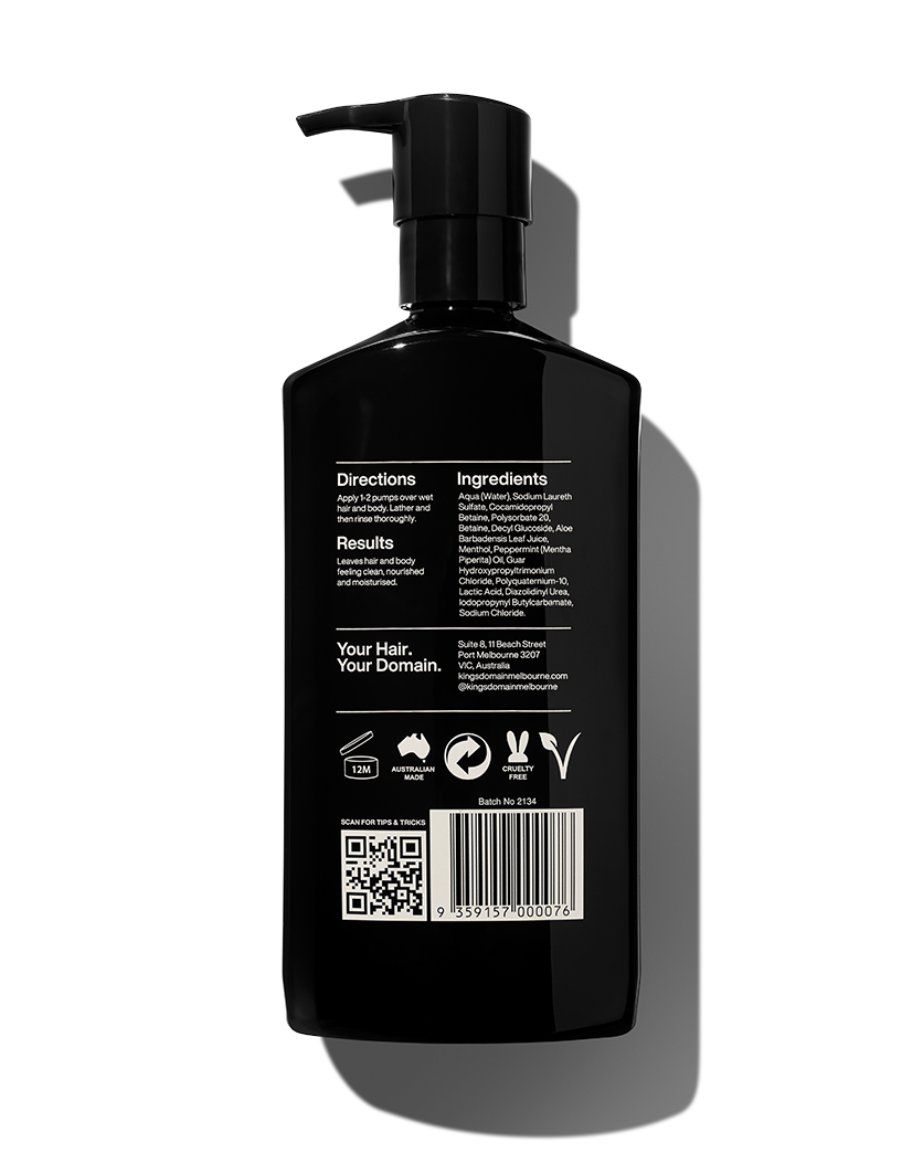 3 in 1 Shampoo, Conditioner + Body Wash